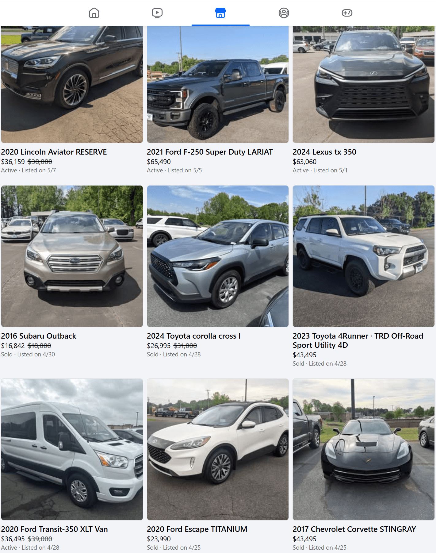 Facebook Marketplace listings posted by Marketplace Autopilot